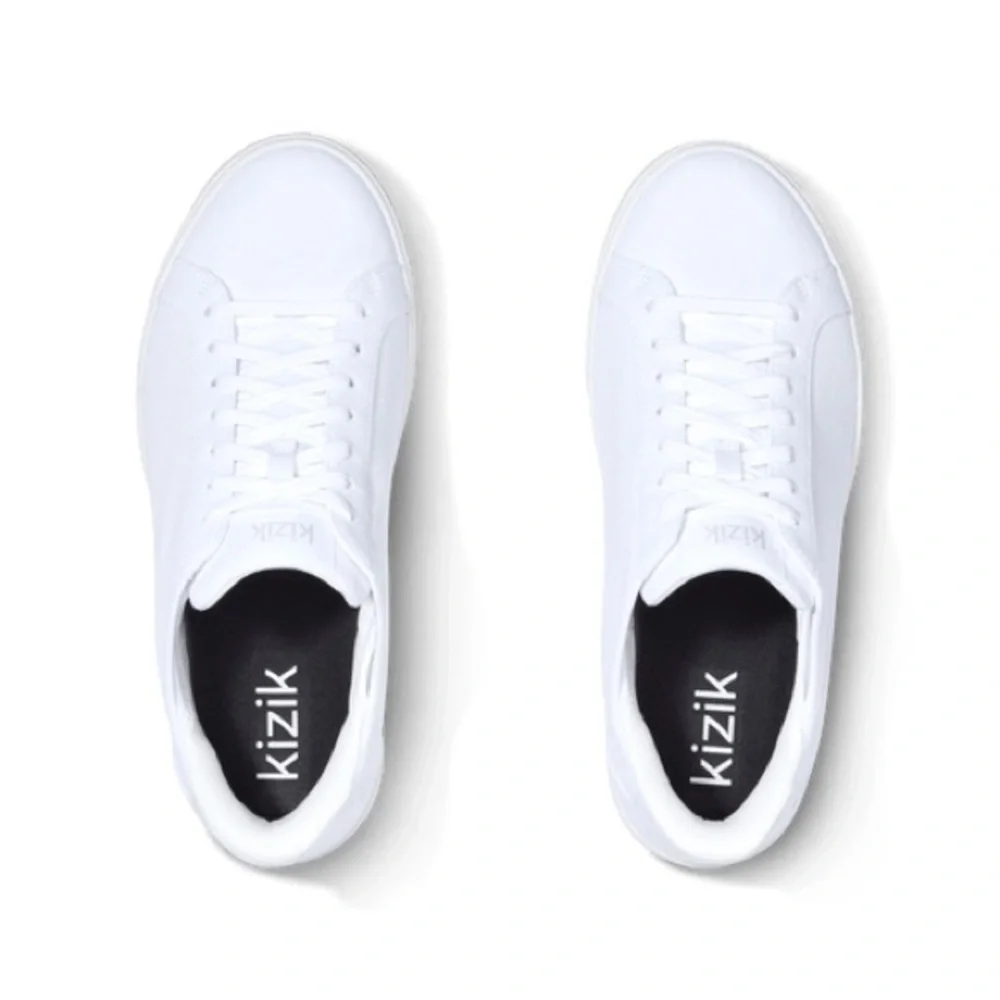 Classic White Women's Canvas Sneakers - Casual Everyday Comfort